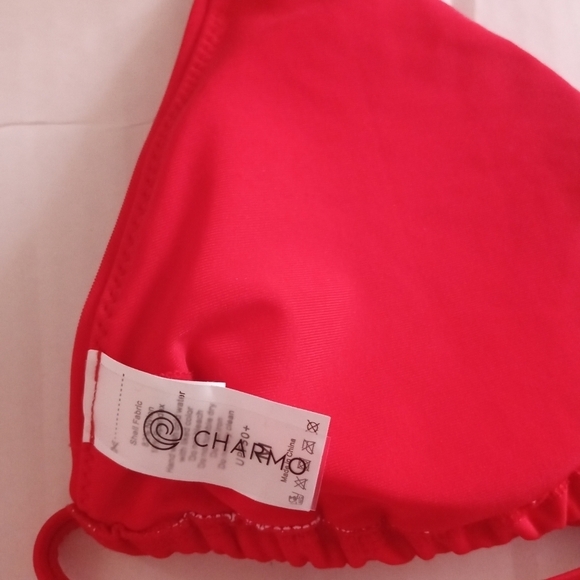 NWOT Charmo Women Triangle Halter One Piece Only Brazilian Style Top Siz… - Picture 9 of 14